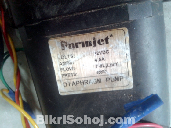 Double dc motor 12v water pump high speed